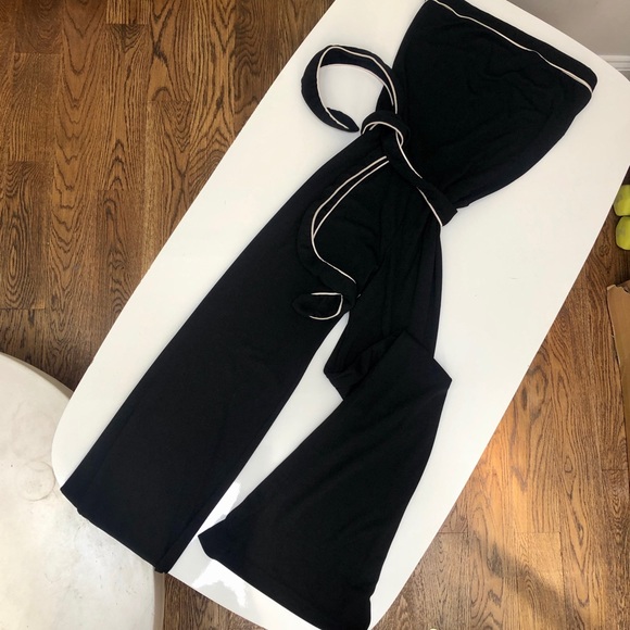 Newport News Pants - Newport News Black and White Jumpsuit SOLD